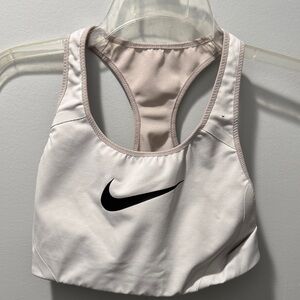 Nike White Racerback Sports Bra. High Impact.